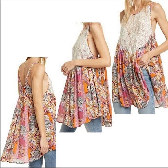 Free People Intimately Count Me In Trapeze Top - Picture 7 of 14